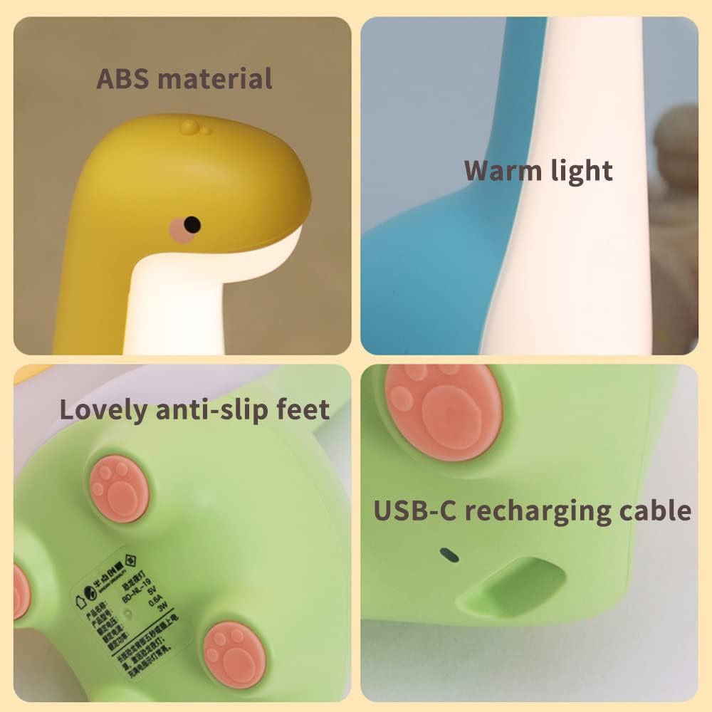 Cozy Dino Glow Night Light for Kids' Sweet Dreams