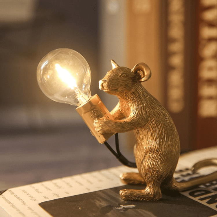 Whimsical Mouse Lamp – Unique LED Light for Any Space