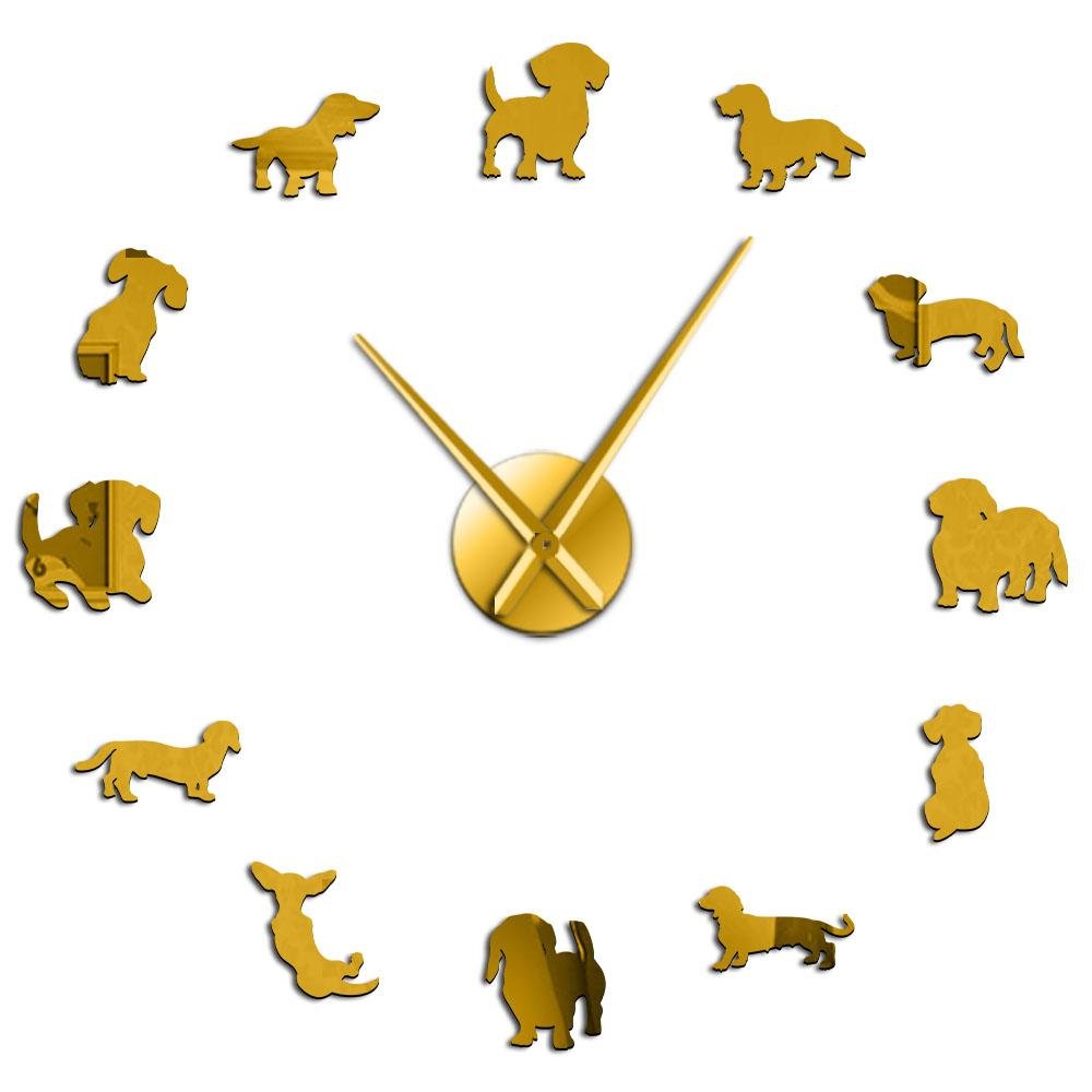Whimsical Dog-Themed Clock for Home Decoration