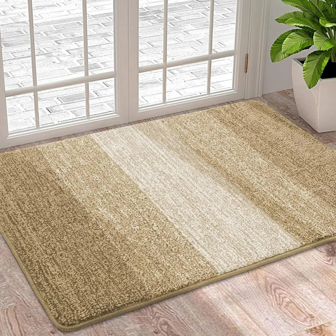 Stylish Rectangular Entry Mat with Stripes - Various Sizes & Colors