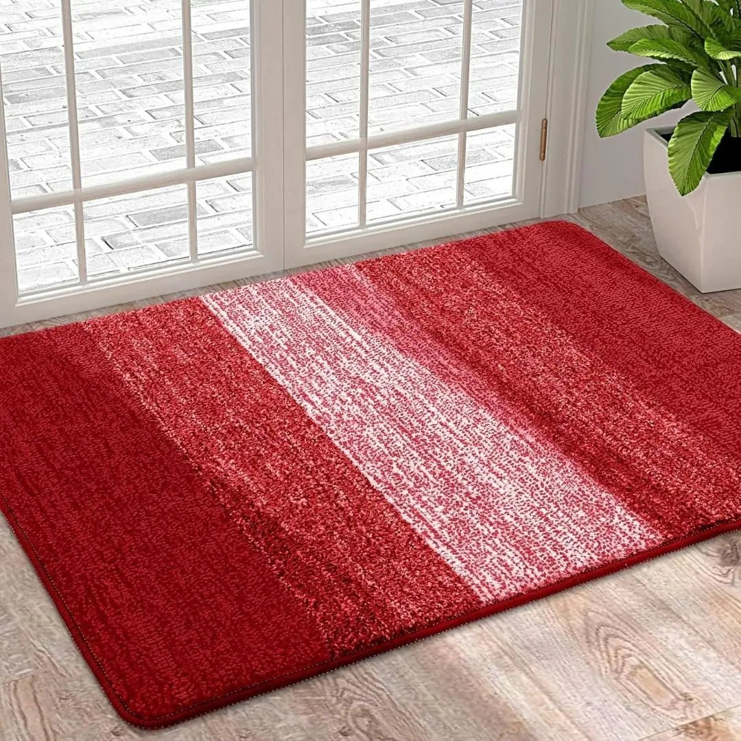 Stylish Rectangular Entry Mat with Stripes - Various Sizes & Colors