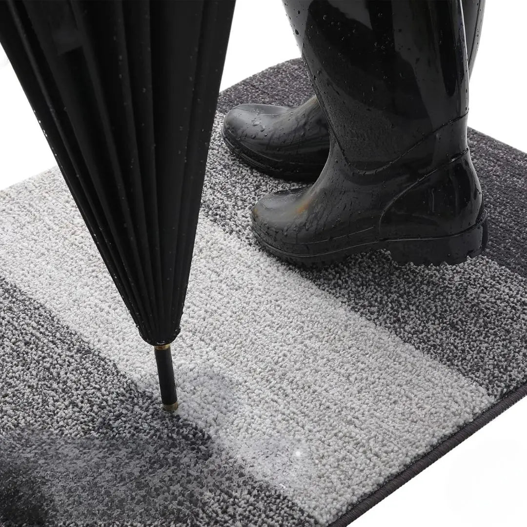 Stylish Rectangular Entry Mat with Stripes - Various Sizes & Colors