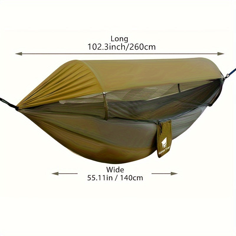 Spacious Outdoor Hammock with Insect Protection Net
