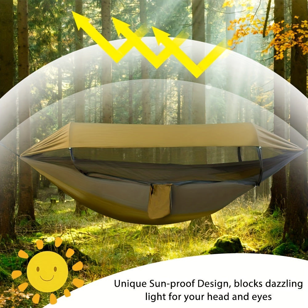 Spacious Outdoor Hammock with Insect Protection Net
