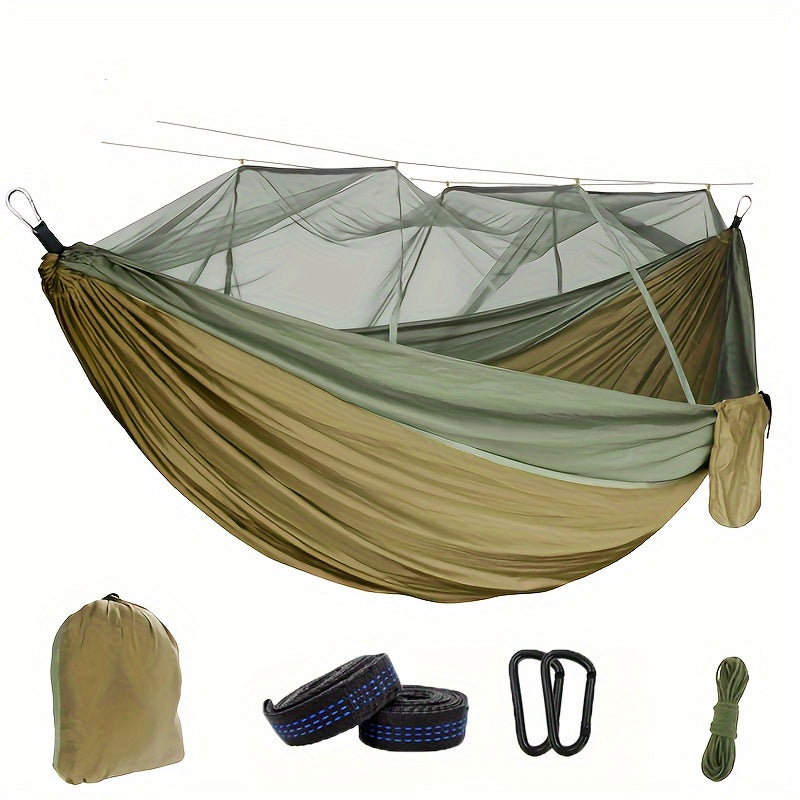 Spacious Outdoor Hammock with Insect Protection Net