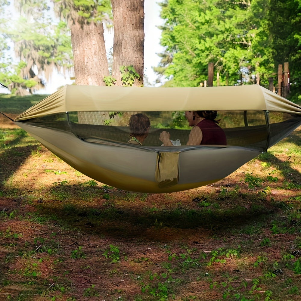 Spacious Outdoor Hammock with Insect Protection Net