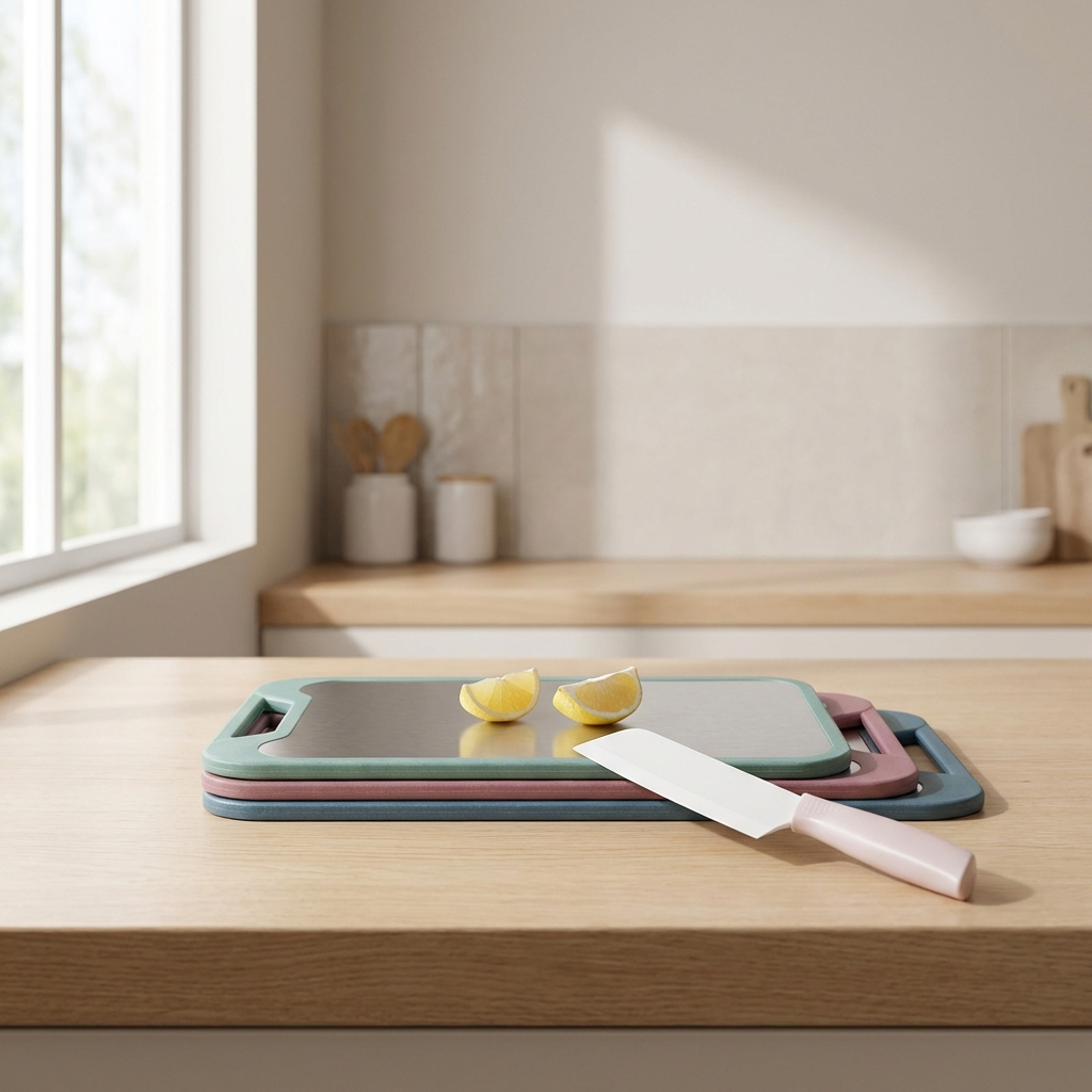 Versatile Reversible Cutting Board with Anti-Slip Features