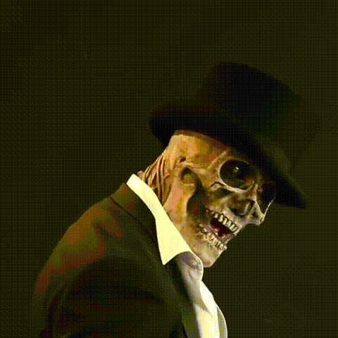 Chillingly Authentic Skull Mask with Hat for Thrilling Occasions
