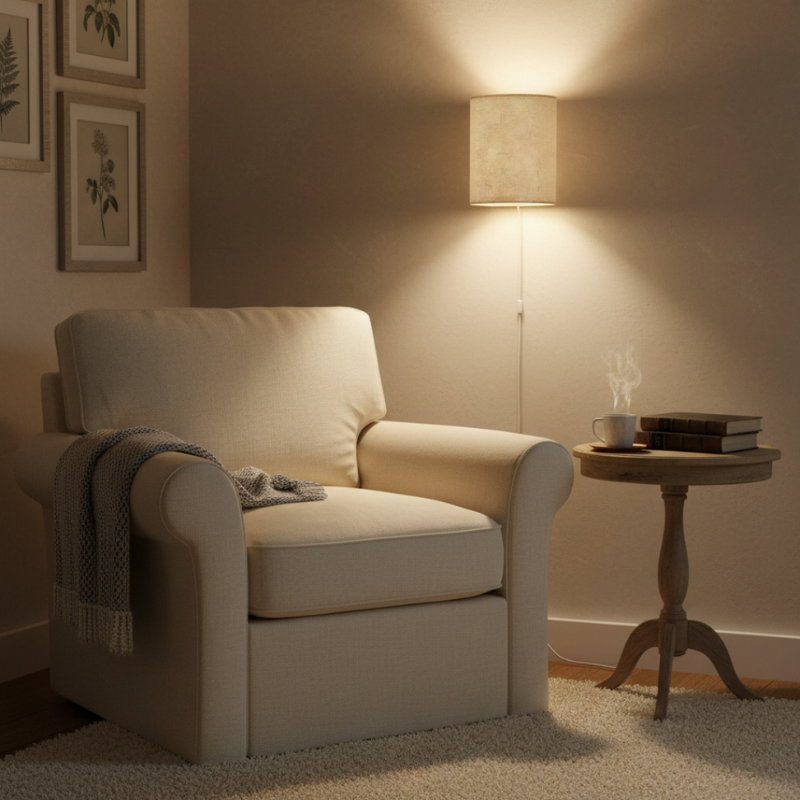 Elegant Fabric Wall Light - Warm Glow & Simple Setup