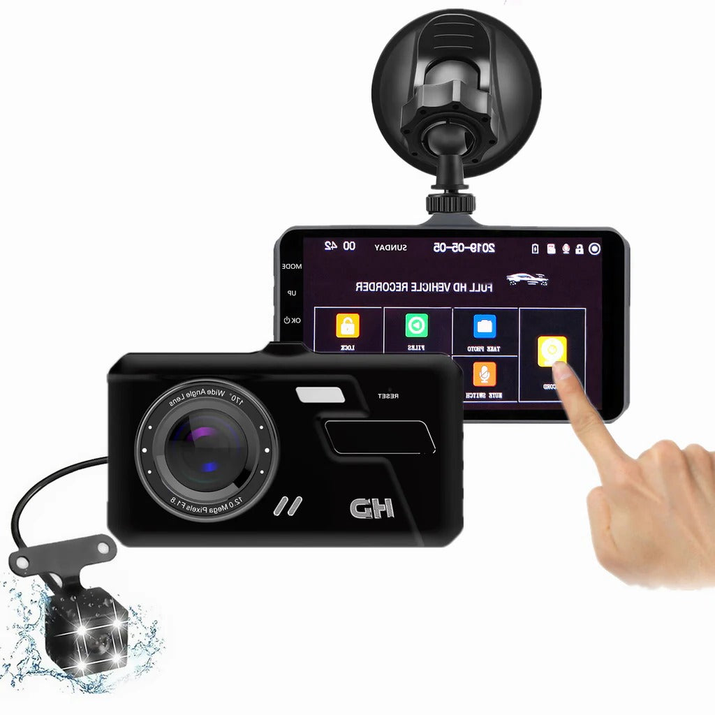 SecureDrive - Dual 1080P Front and Rear Car Camera System