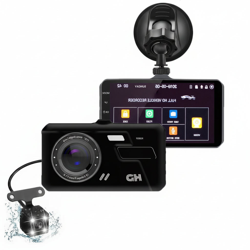 SecureDrive - Dual 1080P Front and Rear Car Camera System