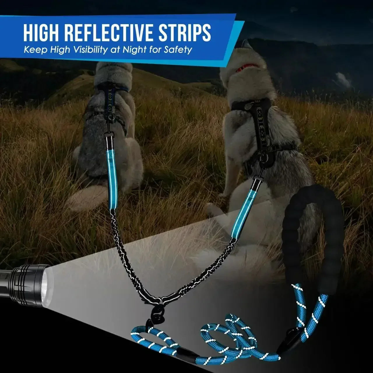 DUO-WALKER LEASH – 360° Dual Dog Leash for Effortless Control