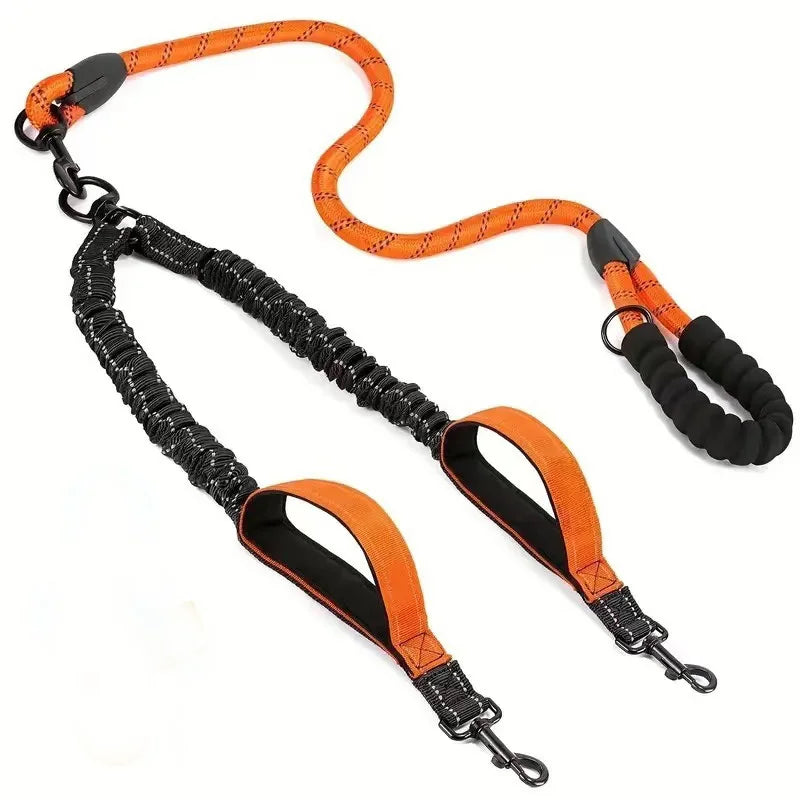 DUO-WALKER LEASH – 360° Dual Dog Leash for Effortless Control