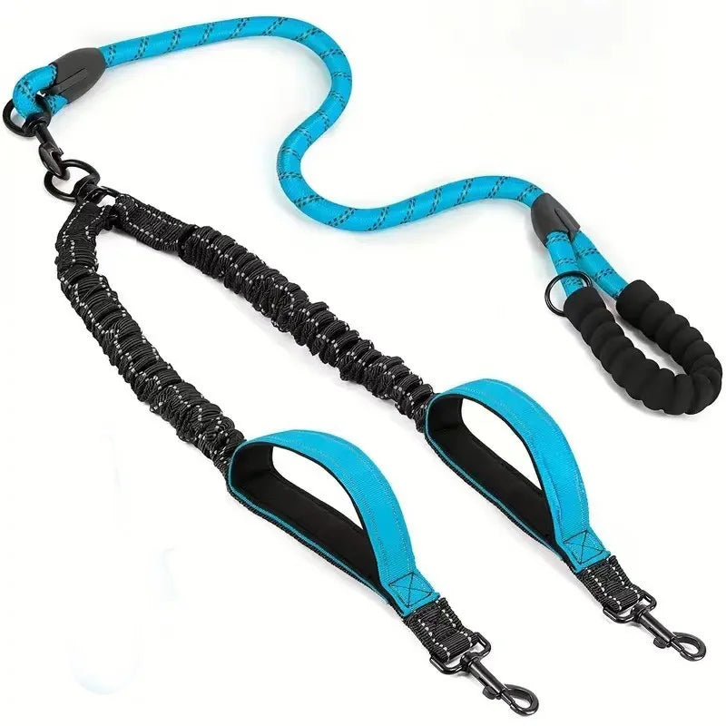 DUO-WALKER LEASH – 360° Dual Dog Leash for Effortless Control