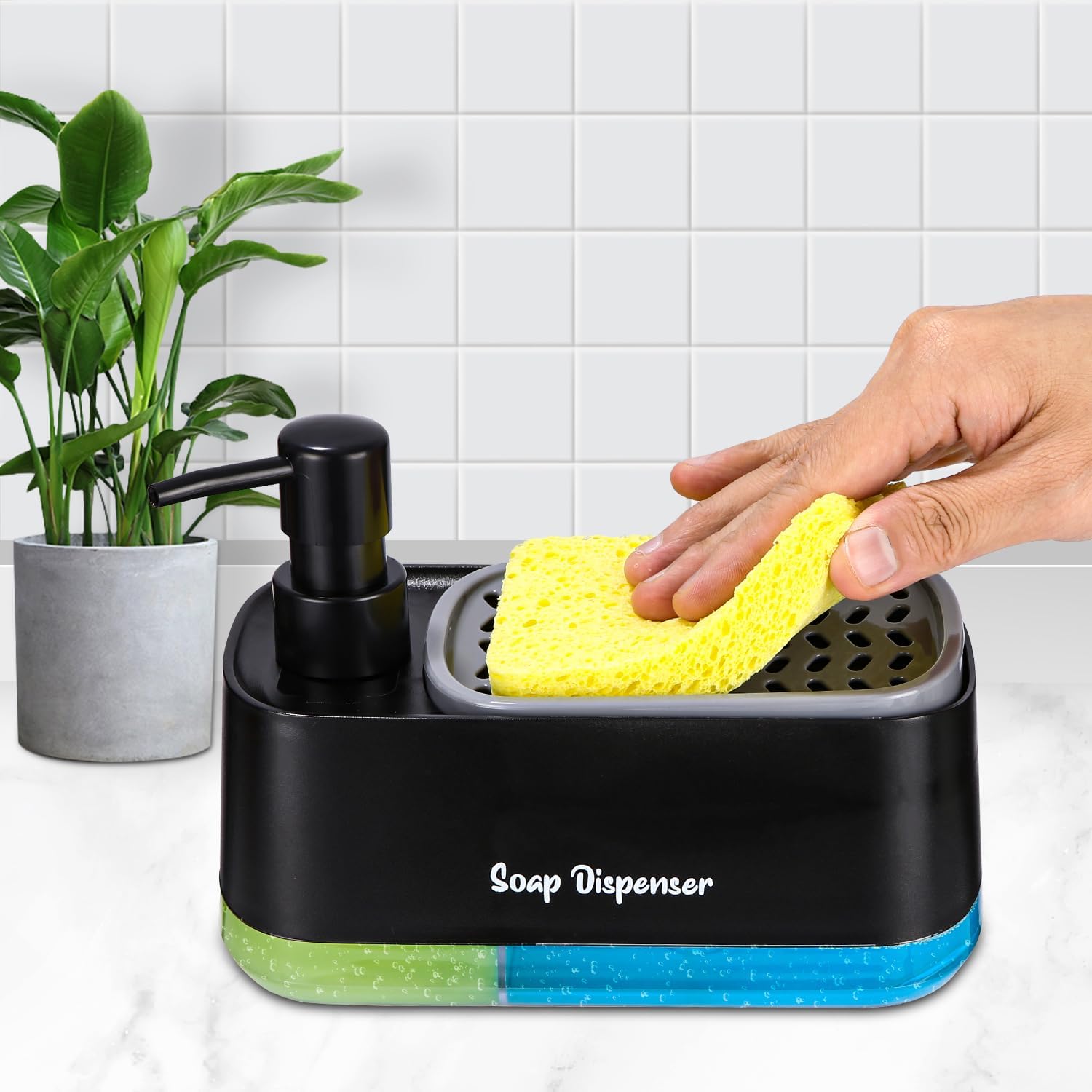Smart Dual Dispenser for Soap and Lotion - Space Efficient