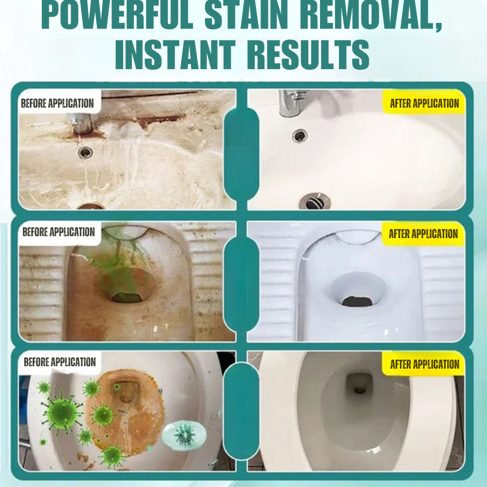 Fragrant Toilet Cleaning Gel with Precision Nozzle – Gel Formula, Forest Fresh