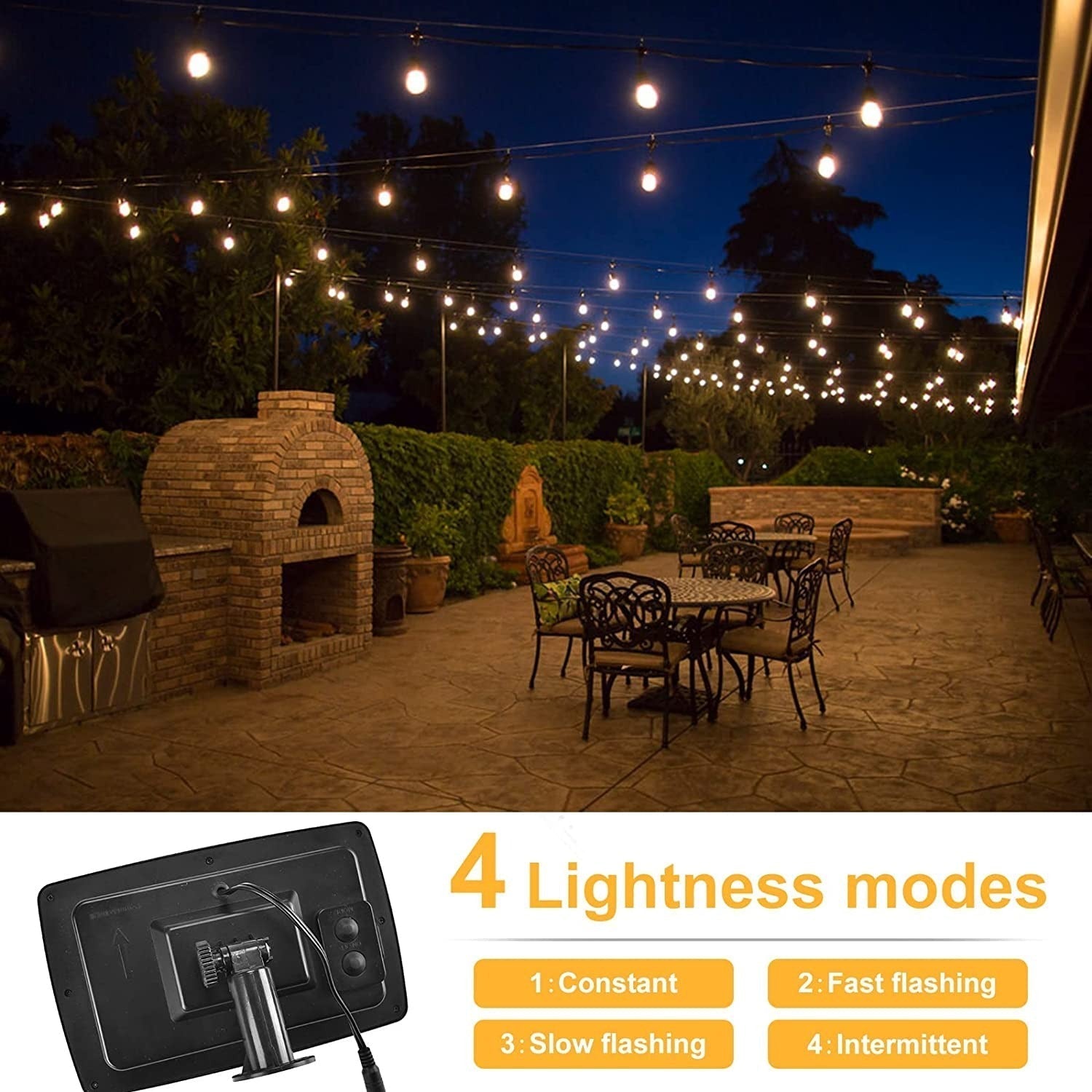All-Weather Solar LED String Lights for Outdoor Ambiance