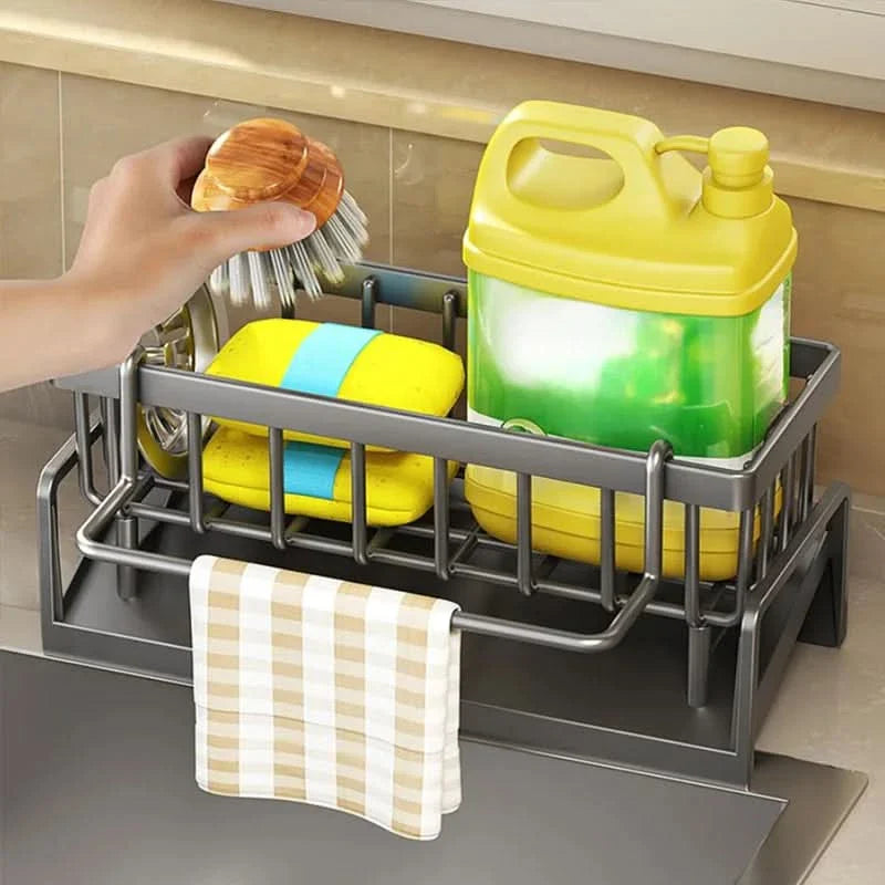 Sturdy Metal Kitchen Sink Organizer for Storage Solutions