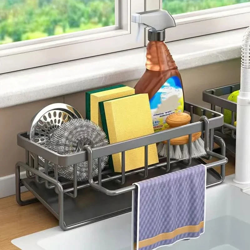 Sturdy Metal Kitchen Sink Organizer for Storage Solutions