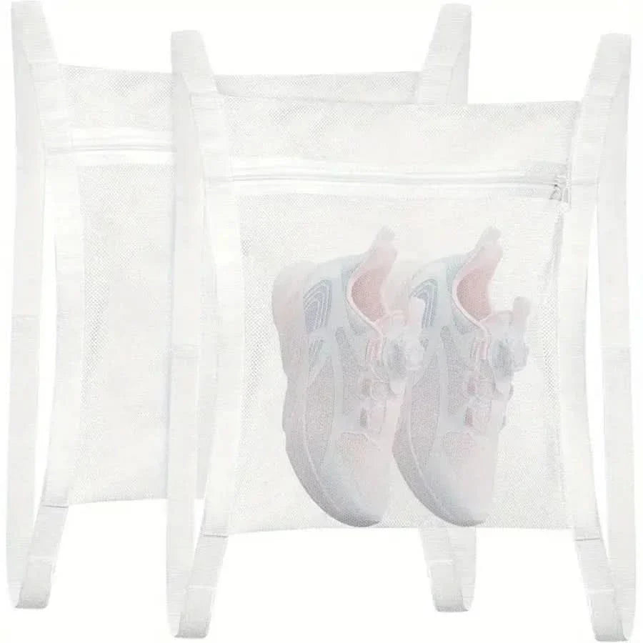 Shoe Laundry Bag with Secure Strap for Cleaning