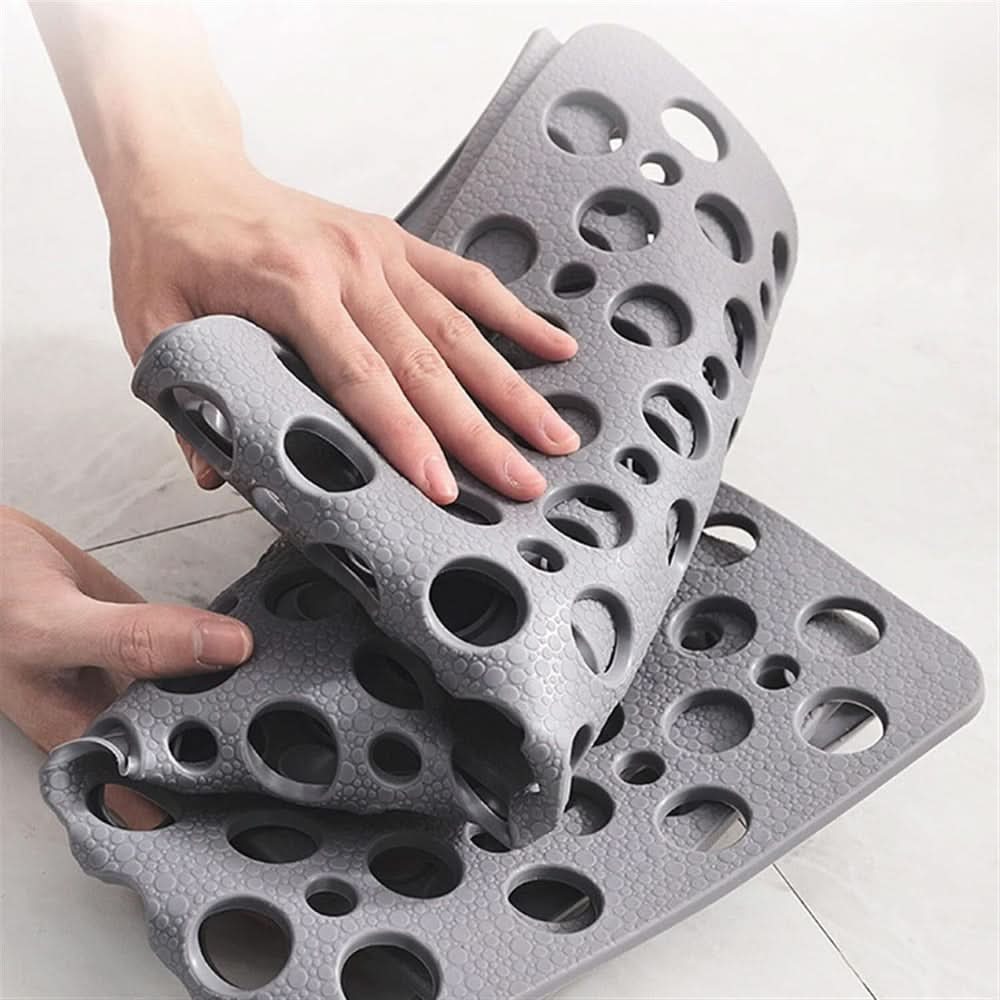 Non-Slip PVC Shower Mat with TPE | Suction Cups | Drain Holes