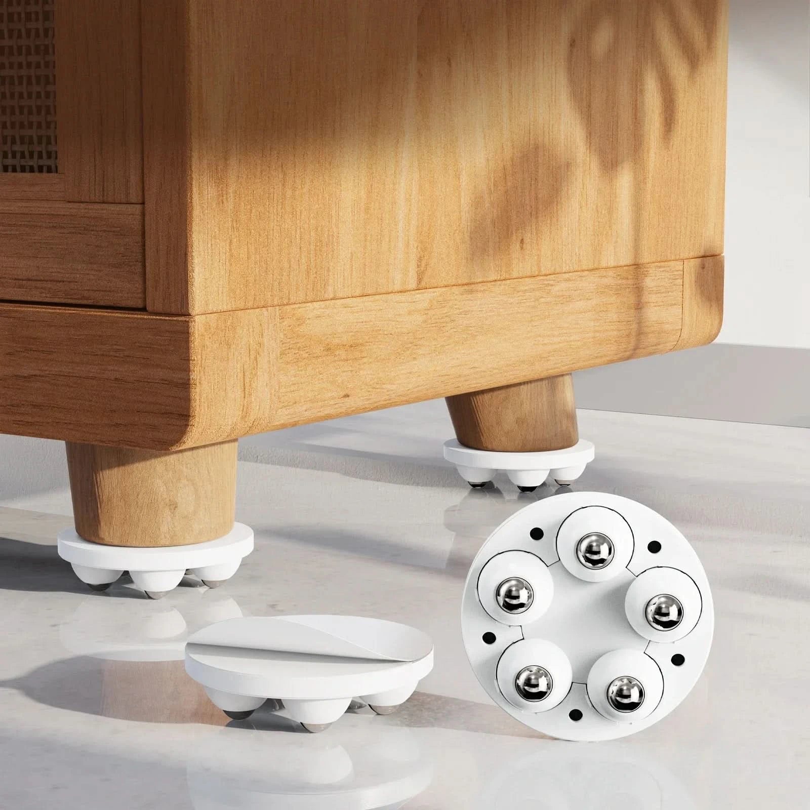 Easy Glide Rollers for Furniture Leg Support