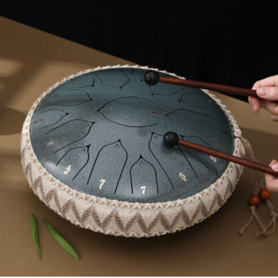 SereneSound Steel Tongue Drum for Meditation and Relaxation