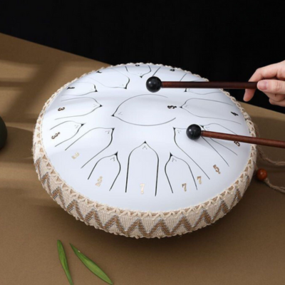 SereneSound Steel Tongue Drum for Meditation and Relaxation