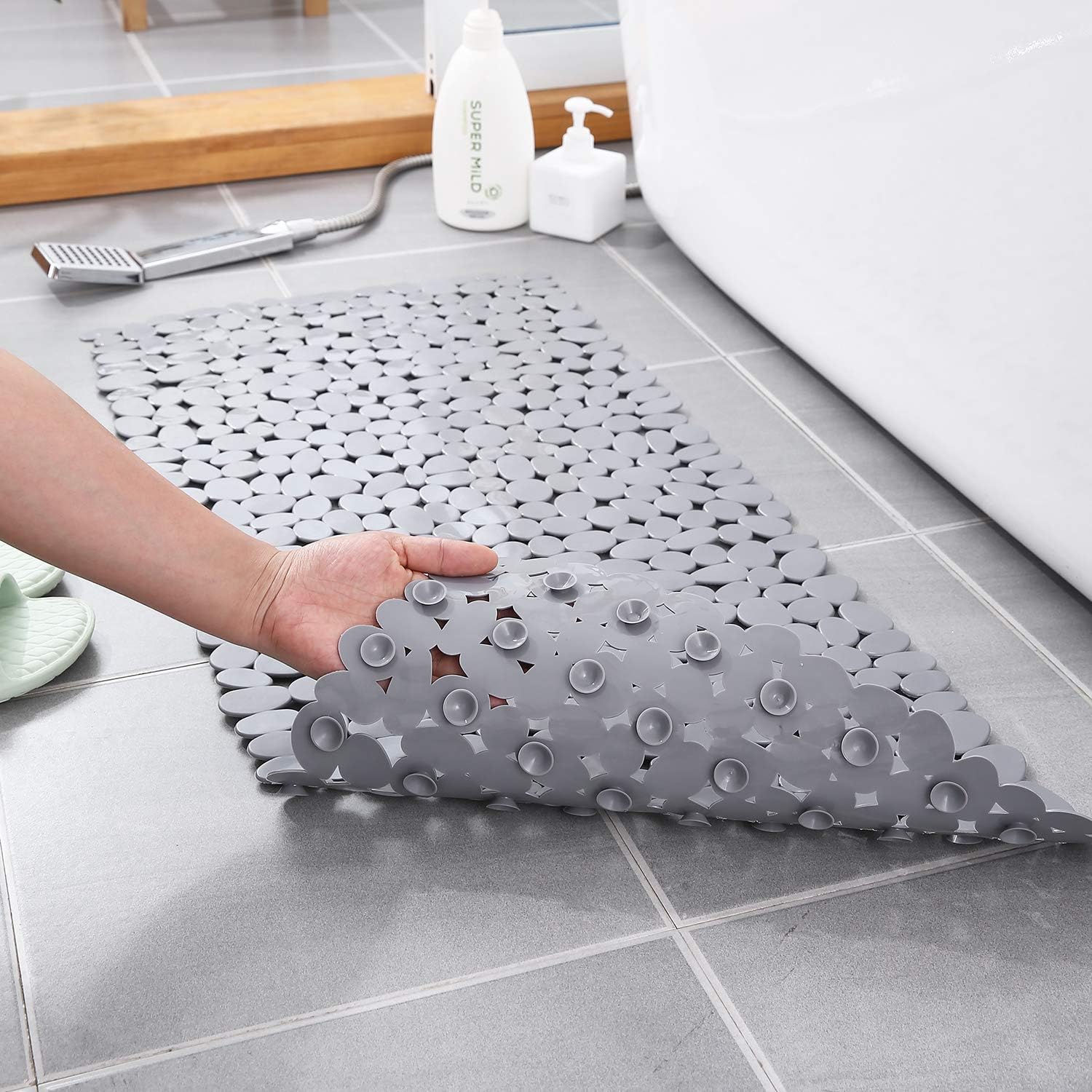 Natural Stone Shower Mat for Safe and Luxurious Comfort
