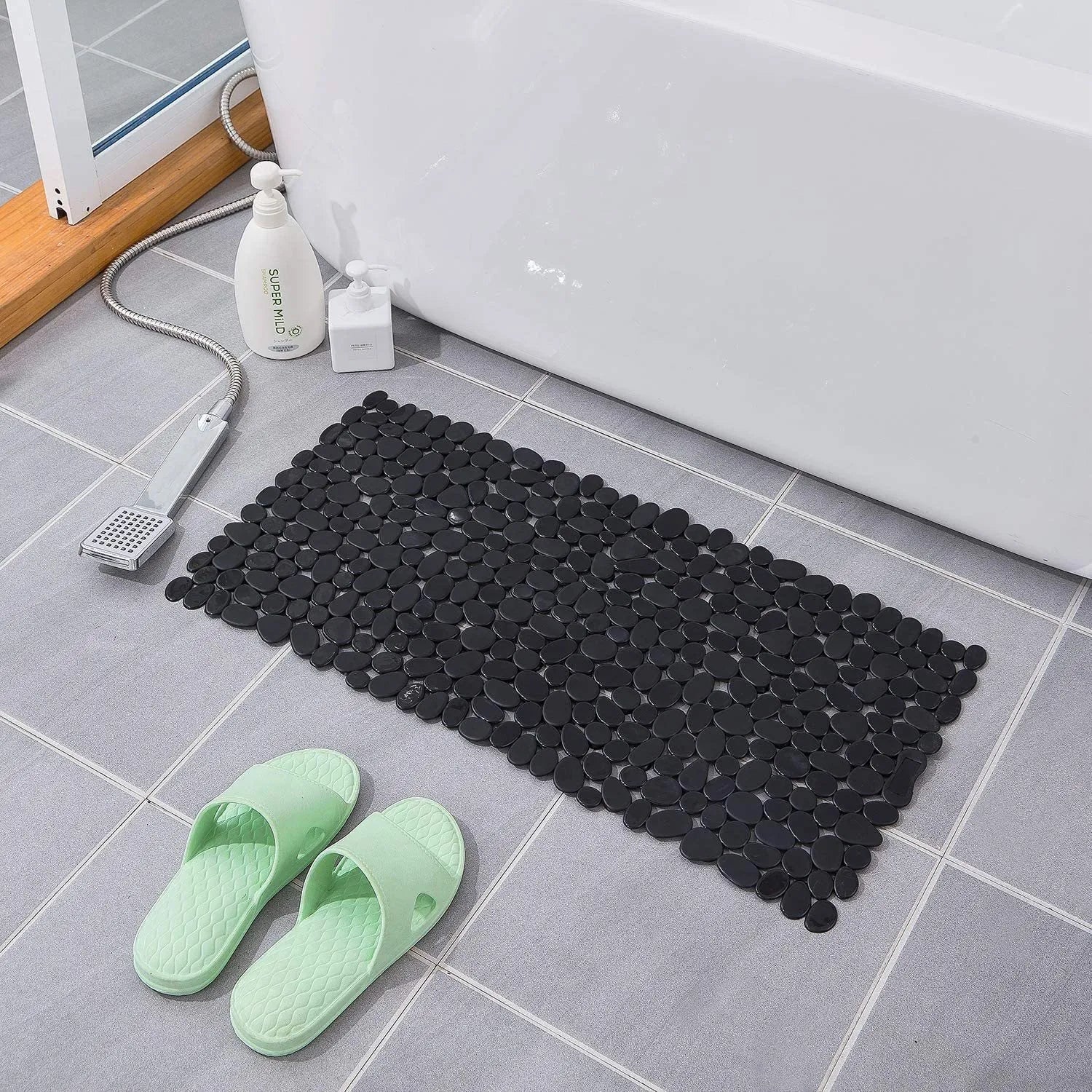 Natural Stone Shower Mat for Safe and Luxurious Comfort