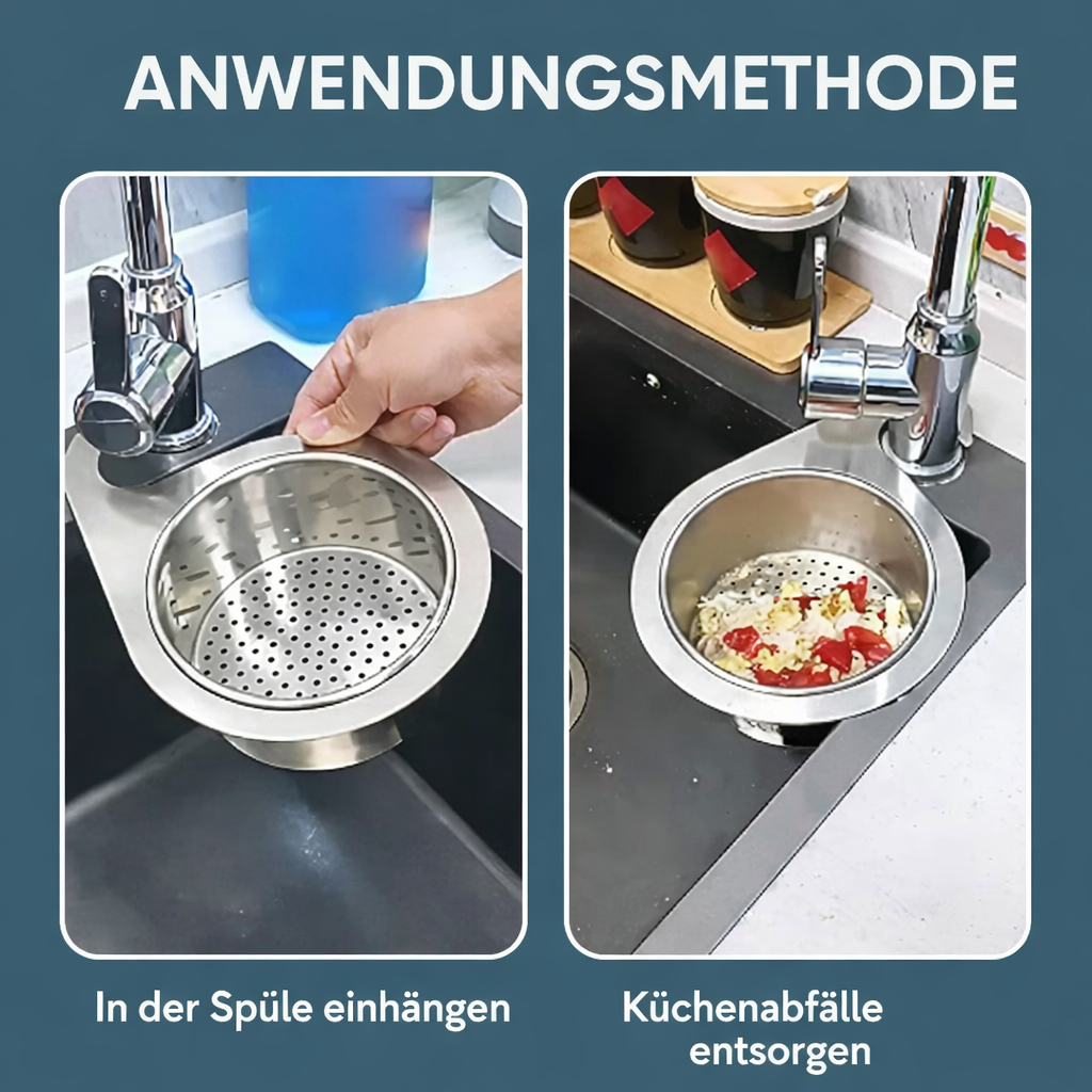 Stainless Steel Sink Strainer | Swan Design Drain Filter