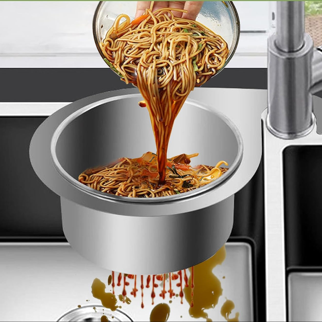 Stainless Steel Sink Strainer | Swan Design Drain Filter