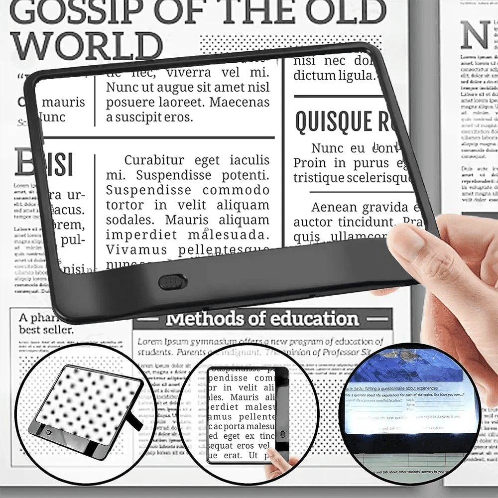 LumaView - 3x LED Magnifier for Effortless Reading