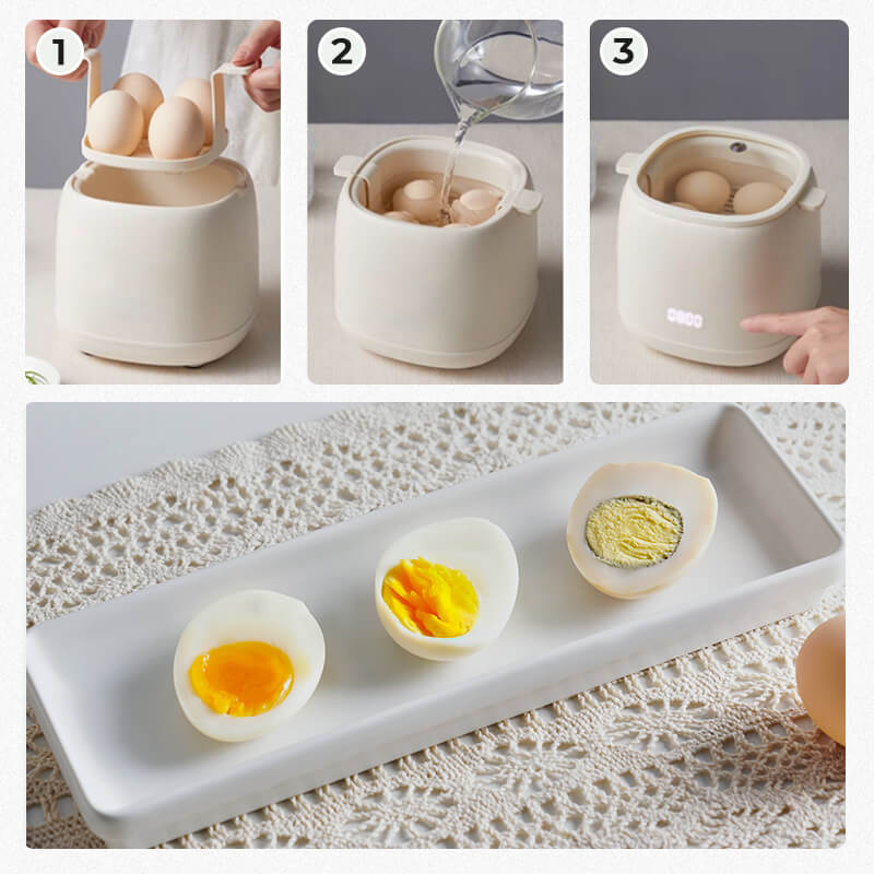 Egg Cooker for Perfectly Hard or Soft Boiled Eggs