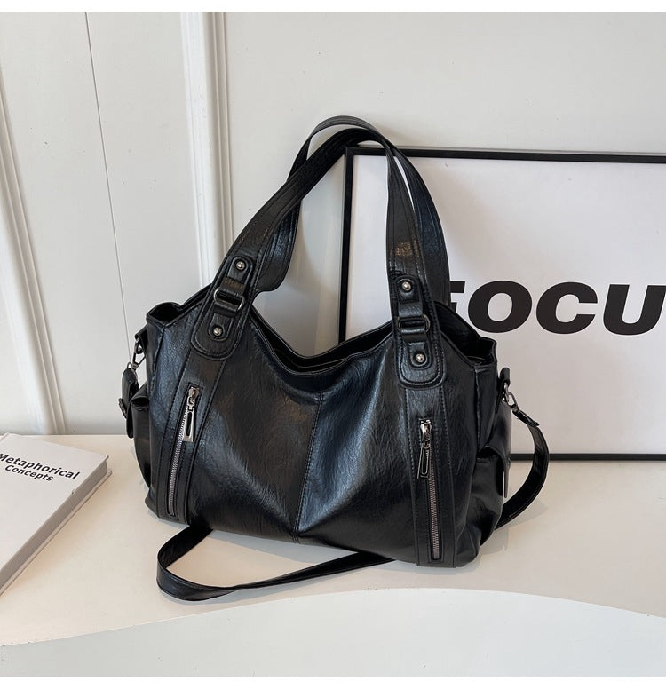 Timeless Leather Shopping Bag | Elegant Design | Valenza