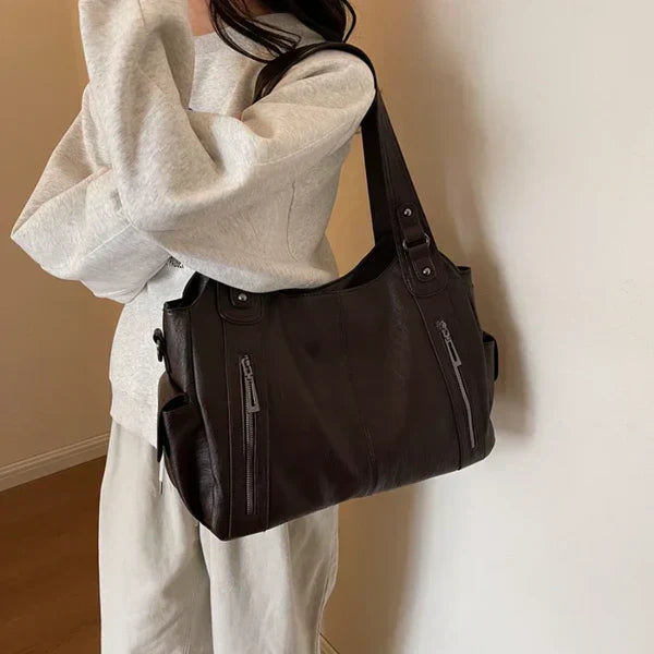 Timeless Leather Shopping Bag | Elegant Design | Valenza