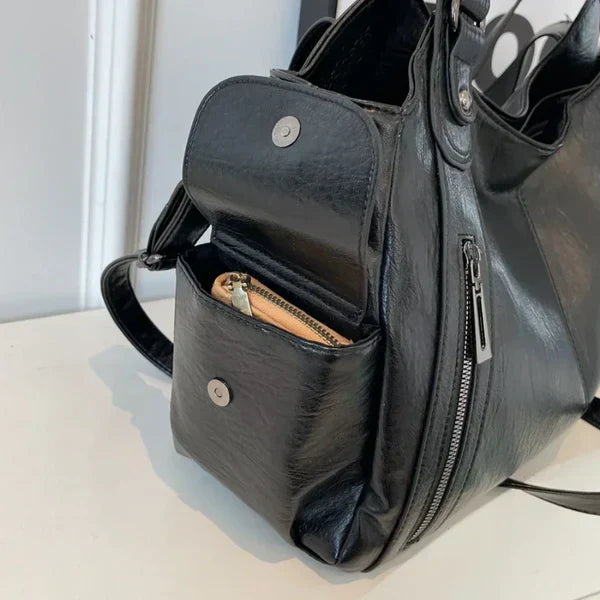 Timeless Leather Shopping Bag | Elegant Design | Valenza