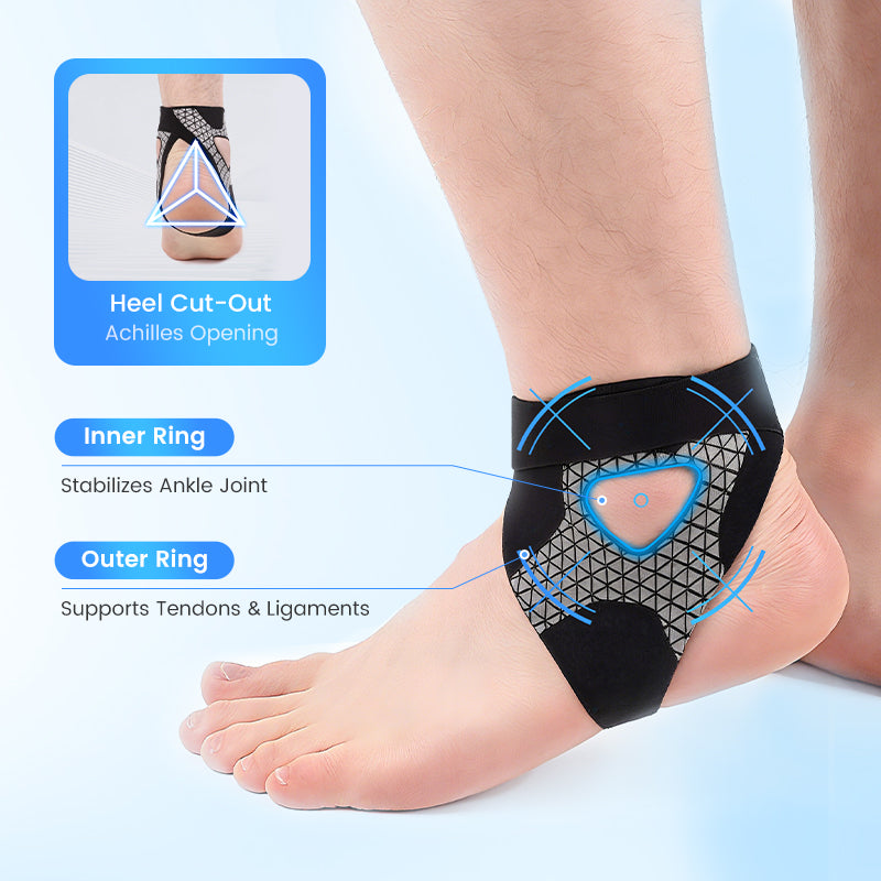 Adjustable Elastic Ankle Support | Targeted Compression | Breathable and Flexible
