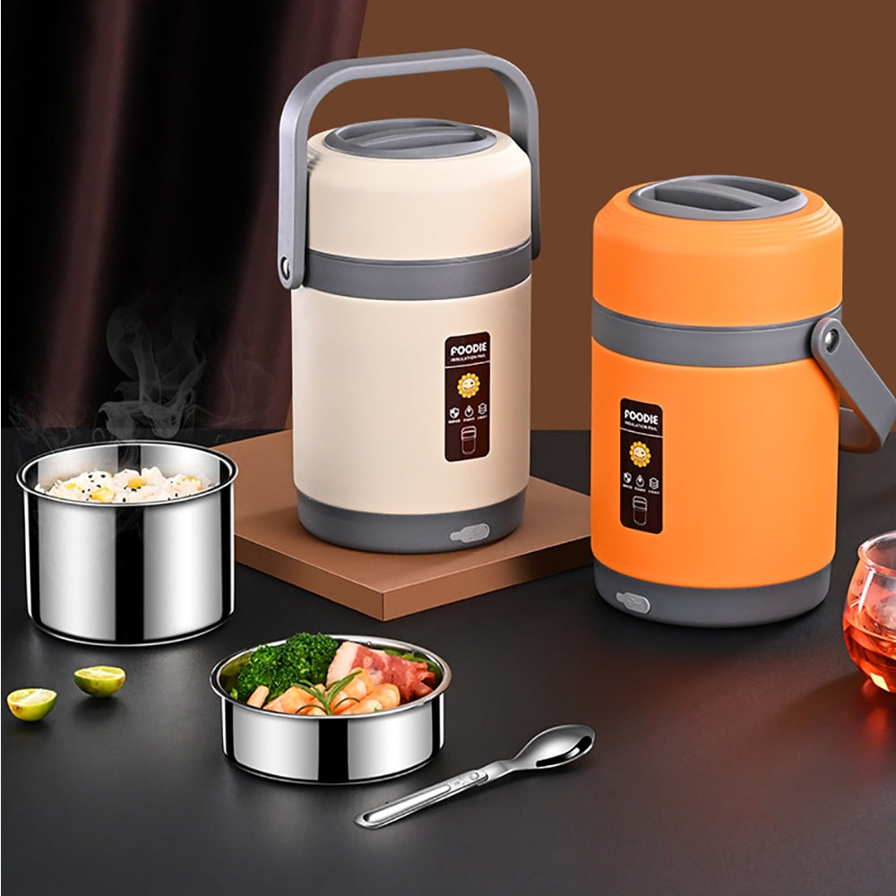 Portable Electric Meal Warmer with USB Power – 1.6L & 2L