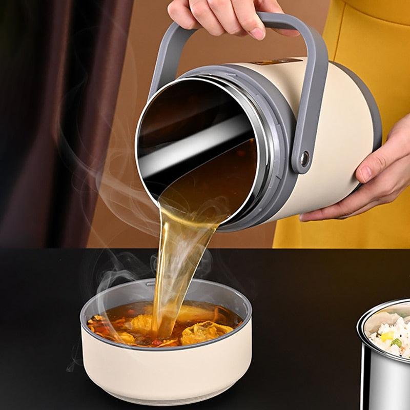 Portable Electric Meal Warmer with USB Power – 1.6L & 2L