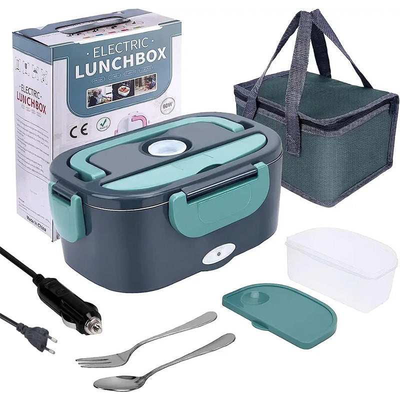 Portable Meal Warmer 1.5L 60W with Home and Car Adapters
