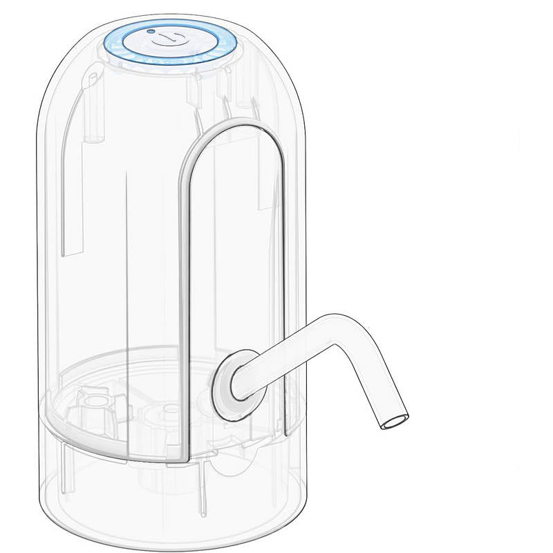 Smart Water Pump - USB Rechargeable Silicone & Steel Dispenser