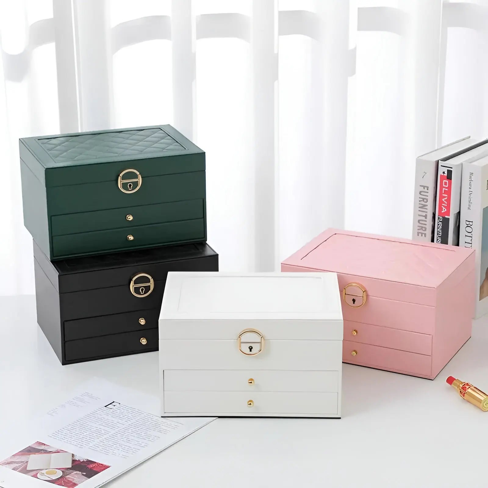 Sophistiqué Elite Jewelry Organizer with Multi-Tier Design