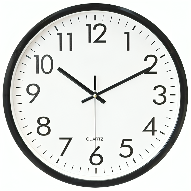 Sophisticated Atomic Timekeeper 34cm for Indoor and Outdoor Use