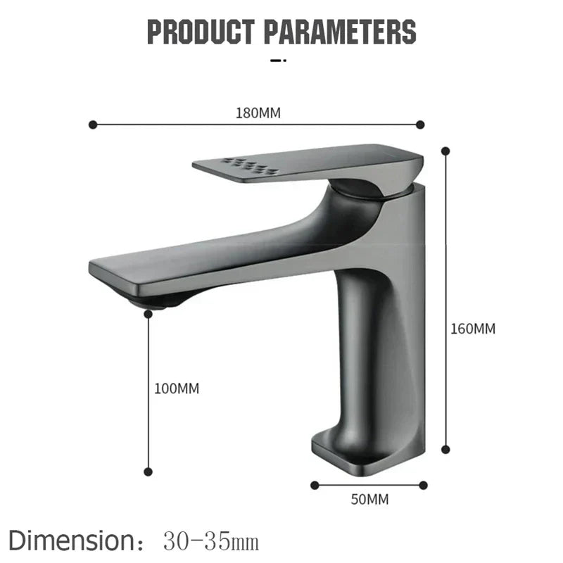 Sleek Chrome Bathroom Faucet with Effortless Control