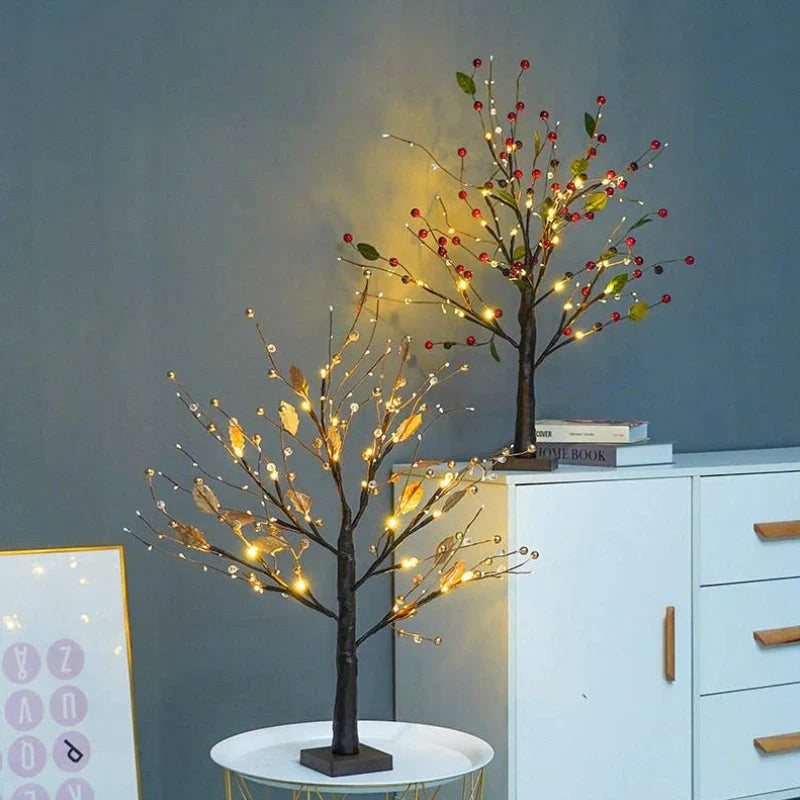 Charming 55 cm Illuminated Seasonal Tree with LED Lights
