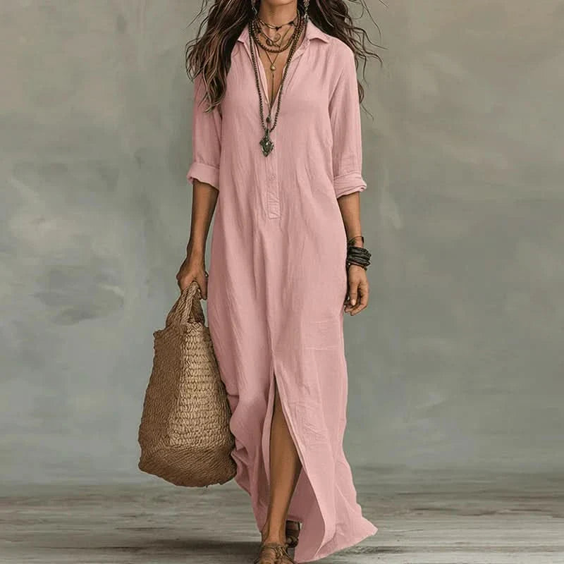 Maxi Dress with Soft Beach Feel – Elegant Style