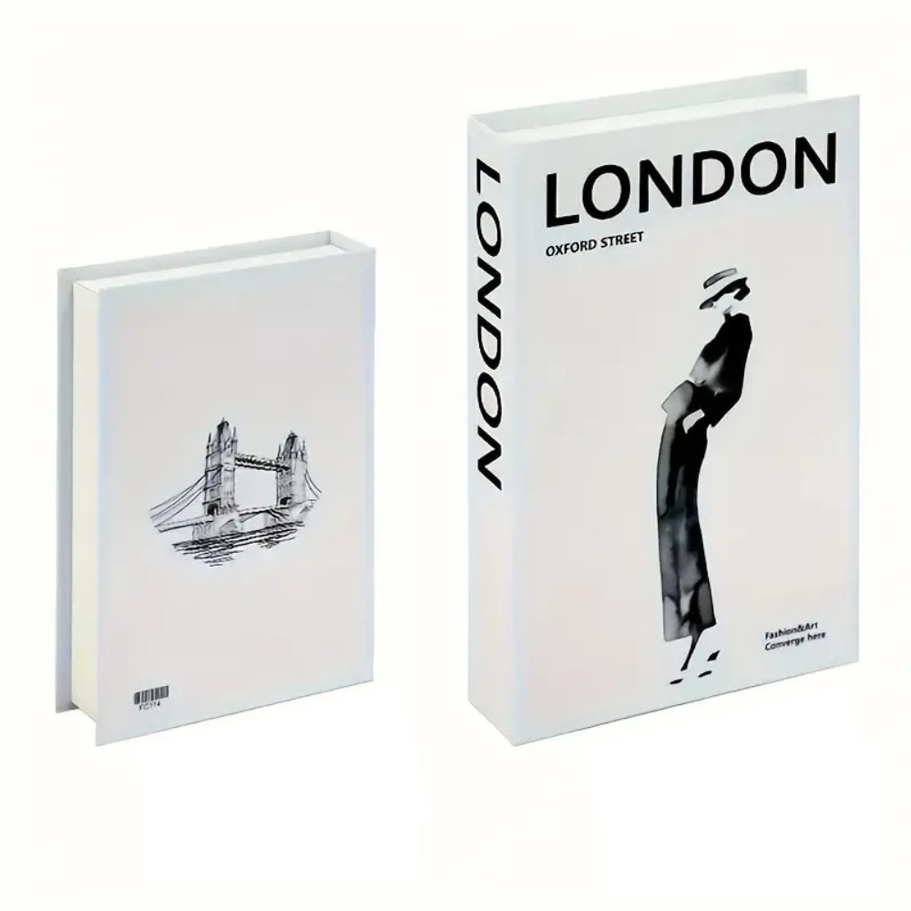 Chic Faux Book Trio for Elegant Home Styling