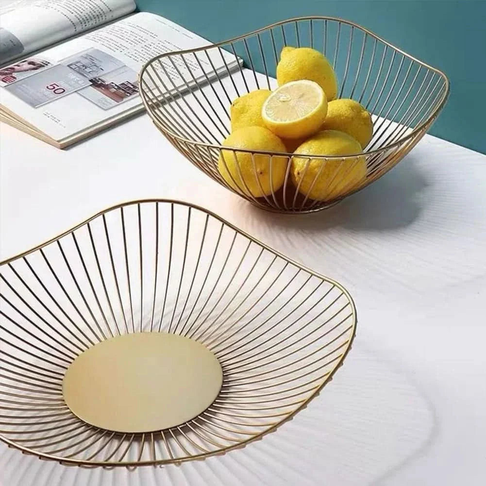 Metal Fruit Basket for Storage and Organization