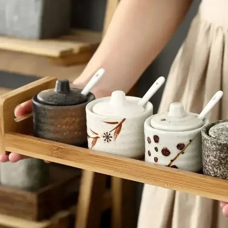 Elegant Vintage Spice Containers for Kitchen Organization